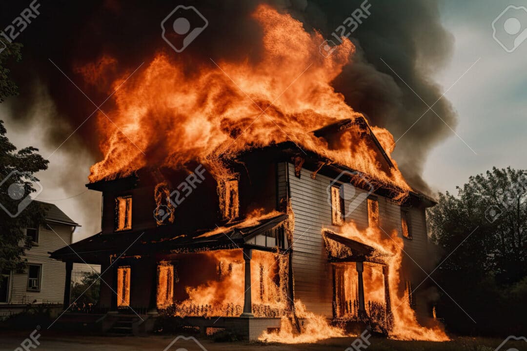casa fiamme